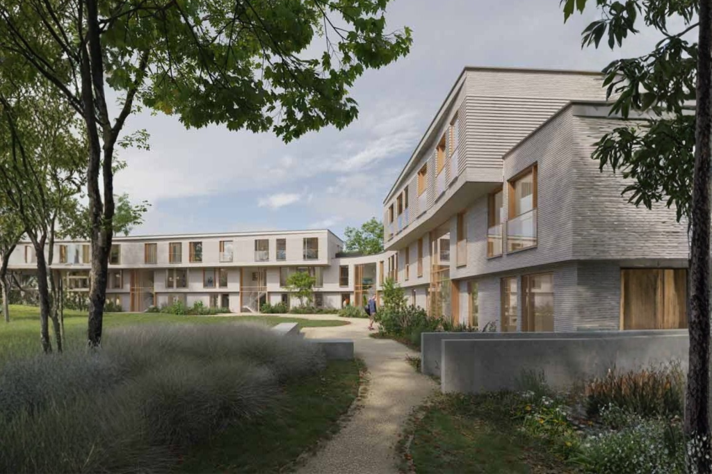 Moderne nieuwbouwappartementen in een groene omgeving als voorbeeld van kwalitatief toeristisch vastgoed geschikt voor investering en verhuur.